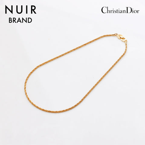 クリスチャンディオール Christian Dior ヴィンテージ ネックレス ゴールド WS9378