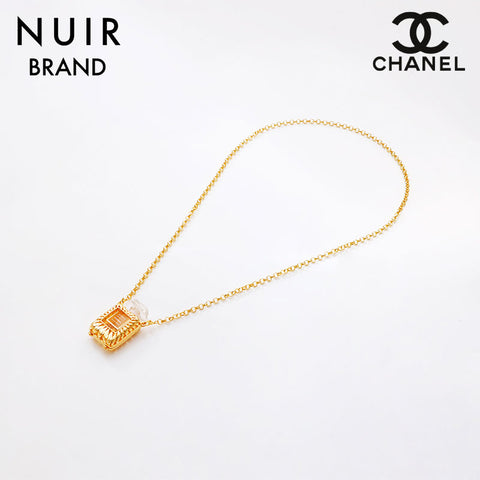 シャネル CHANEL 香水ケース COCO ネックレス ゴールド WS9391