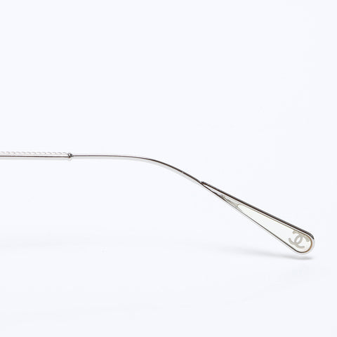 CHANEL COCO Mark Color Lens Purple sunglasses Silver WS9396