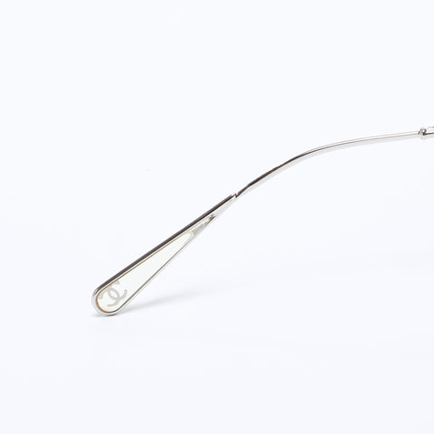 CHANEL COCO Mark Color Lens Purple sunglasses Silver WS9396