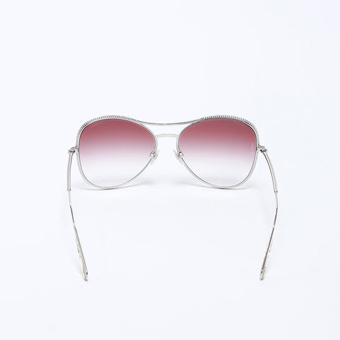 CHANEL COCO Mark Color Lens Purple sunglasses Silver WS9396