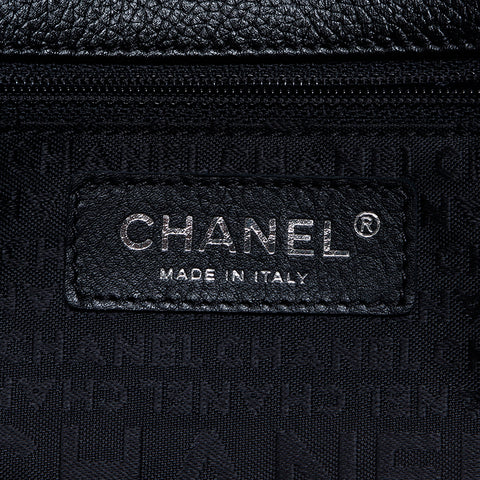 シャネル CHANEL 10番台 2.55 キャビアスキン エグゼクティブ トートバッグ ブラック WS9410