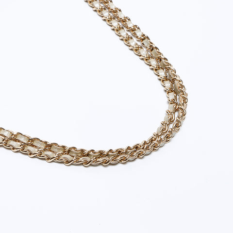 CHANEL 7th series 2.55 Matelasse Chain Shoulder Bag gold WS9412