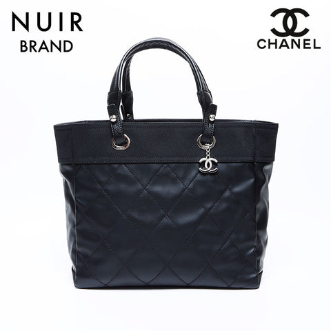 シャネル CHANEL 16番台 パリビアリッツ MM トートバッグ ブラック WS9417