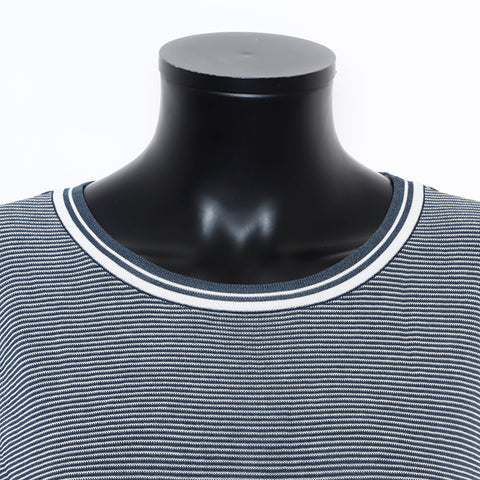 Chanel Chanel à rayures à manches courtes à manches courtes Navy WS9431