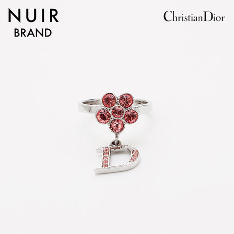 クリスチャンディオール Christian Dior ヴィンテージ ラインストーン 9号 リング・指輪 シルバー WS9462