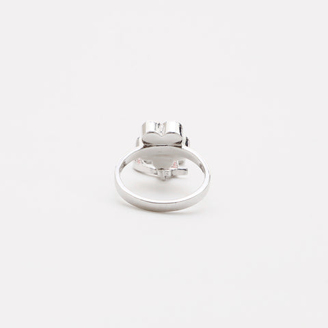 Christian Dior Vintage -Strassgröße 9 Ring Silber WS9462
