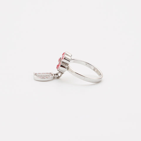 Christian Dior Vintage -Strassgröße 9 Ring Silber WS9462