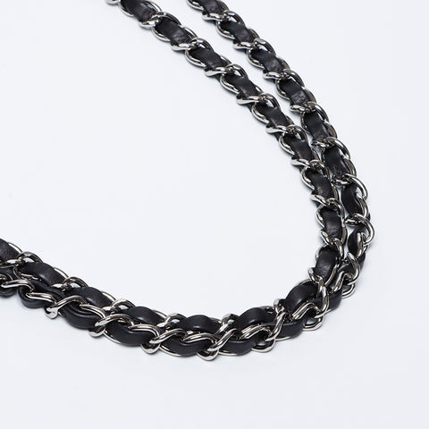 CHANEL 15th series Wild Stitch Chain Shoulder Bag gray WS9479