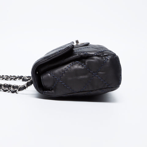 CHANEL 15th series Wild Stitch Chain Shoulder Bag gray WS9479
