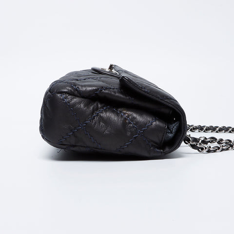 CHANEL 15th series Wild Stitch Chain Shoulder Bag gray WS9479