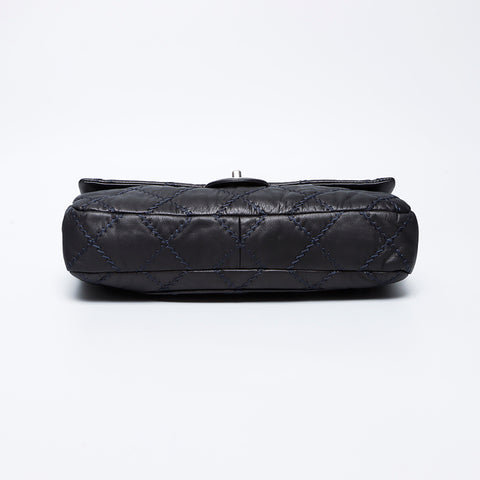 CHANEL 15th series Wild Stitch Chain Shoulder Bag gray WS9479