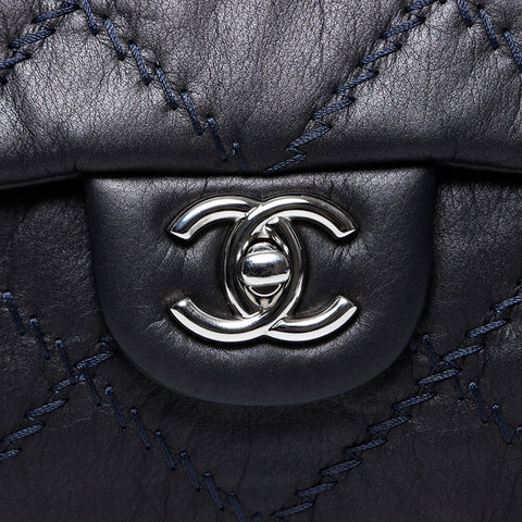 CHANEL 15th series Wild Stitch Chain Shoulder Bag gray WS9479