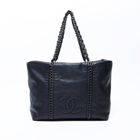 Chanel Chanel n ° 10 chaîne coco mark fourre-tout sac fourre-tout noir ws9482