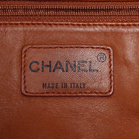 Chanel Chanel Nr. 6 Pelzketten Umhängetasche brauner WS9483