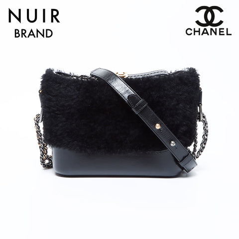 CHANEL #26 Gabriel Hobo Shoulder Bag black WS9485