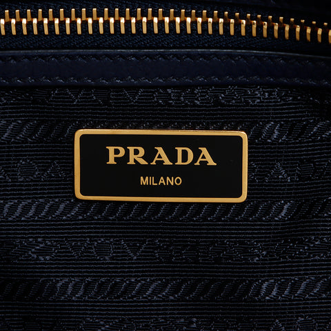 Prada徽标肩带海军WS9498