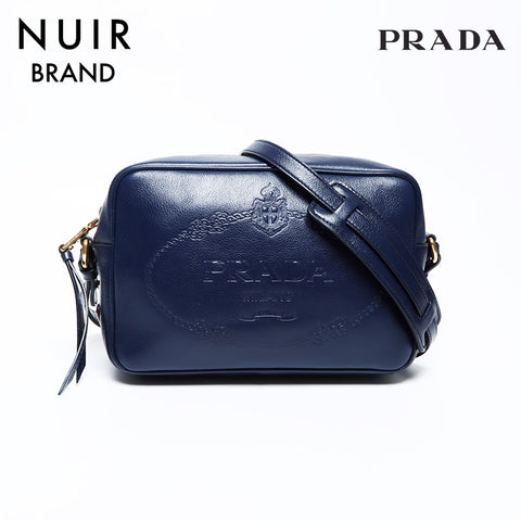 プラダ PRADA ロゴ ショルダーバッグ ネイビー WS9498