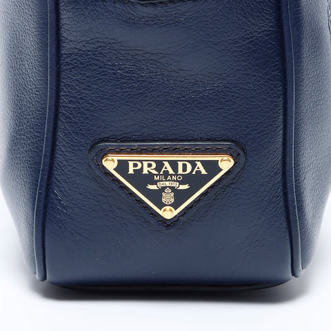 プラダ PRADA ロゴ ショルダーバッグ ネイビー WS9498