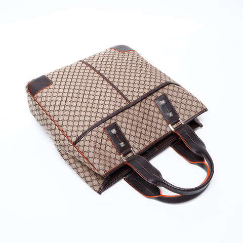 Celine Macadam徽标手提袋棕色WS9501