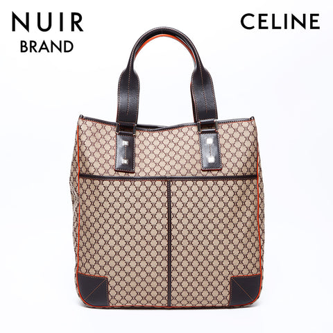 Celine Macadam徽标手提袋棕色WS9501