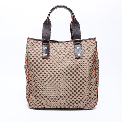 Celine Macadam徽标手提袋棕色WS9501