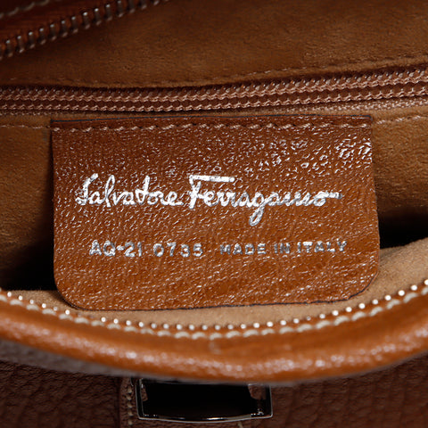 サルヴァトーレフェラガモ Salvatore Ferragamo ヴァラリボン ショルダーバッグ ブラウン WS9503