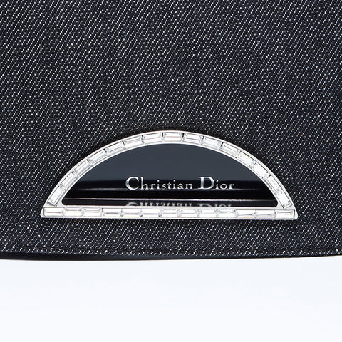 クリスチャンディオール Christian Dior デニム マリスパース ハンドバッグ グレー WS9507