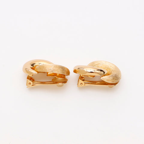 克里斯蒂安·迪奥（Christian Dior）复古圆形耳环金WS9511