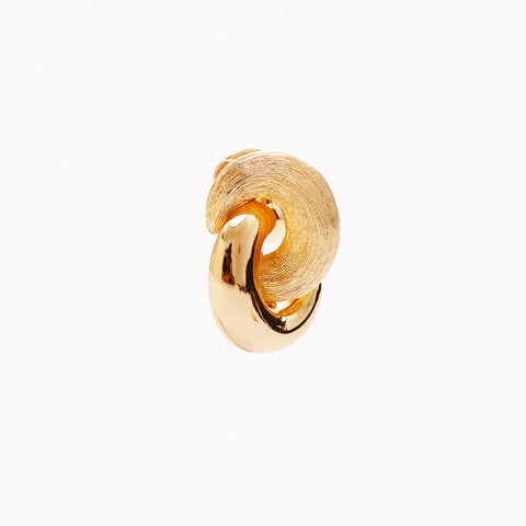 克里斯蒂安·迪奥（Christian Dior）复古圆形耳环金WS9511