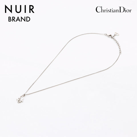 クリスチャンディオール Christian Dior CDロゴ ネックレス シルバー WS9513