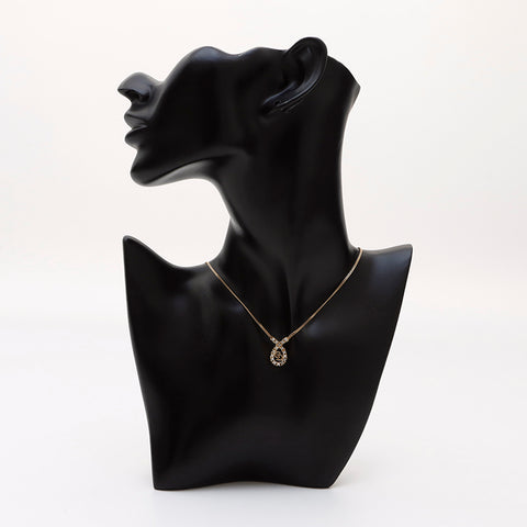 基督教Dior老式CD徽标水钻项链金WS9514