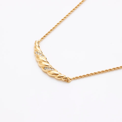 克里斯蒂安·迪奥（Christian Dior）老式水钻项链金WS9518