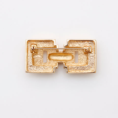 Christian Dior Vintage rhinestones Brooch gold WS9521