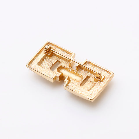 Christian Dior Vintage rhinestones Brooch gold WS9521