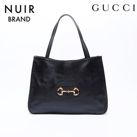 グッチ GUCCI ホースビット トートバッグ ブラック WS9529