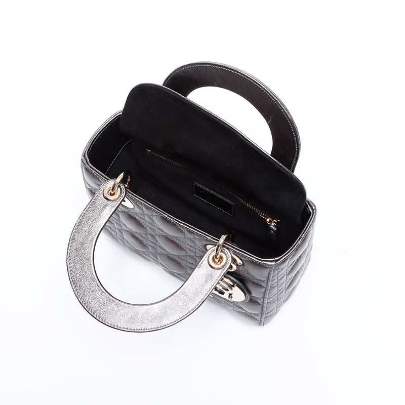 Christian Dior Lady Dior My ABCDior Handbag Grey WS9538 Christian Dior Lady Dior My ABCDior Handbag Grey WS9538