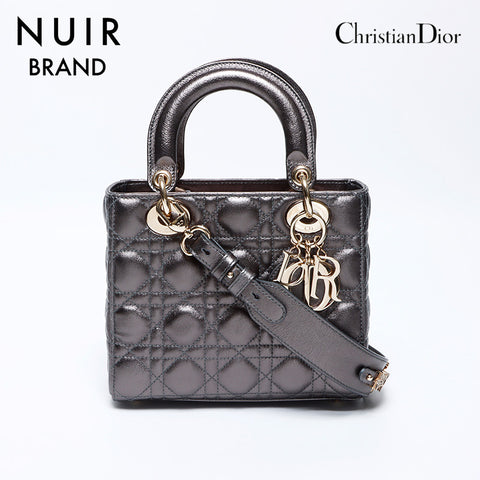 クリスチャンディオール Christian Dior レディーディオール My ABCDior ハンドバッグ グレー WS9538