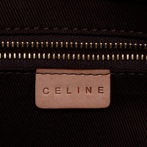 セリーヌ CELINE マカダム ハンドバッグ ボストンバッグ ブラウン WS9539