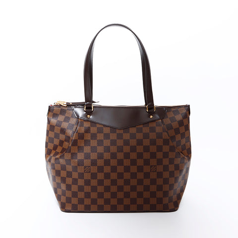 ルイ・ヴィトン LOUIS VUITTON ダミエ ウエストミンスター DR1103 ショルダーバッグ ブラウン WS9541