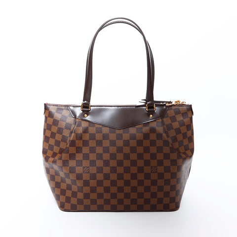 ルイ・ヴィトン LOUIS VUITTON ダミエ ウエストミンスター DR1103 ショルダーバッグ ブラウン WS9541