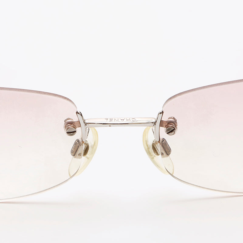 Chanel Coco Mark Frameless Sunglasses Pink WS9553 – NUIR VINTAGE