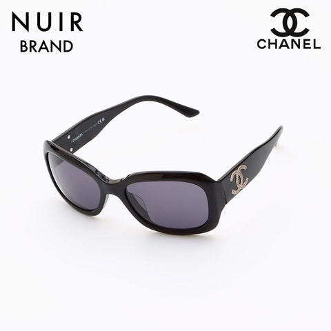 CHANEL　シャネル　サングラス　ココマーク　ブラックレンズ・フレーム CHANEL シャネル ココマーク サングラス ブラック - メルカリ
