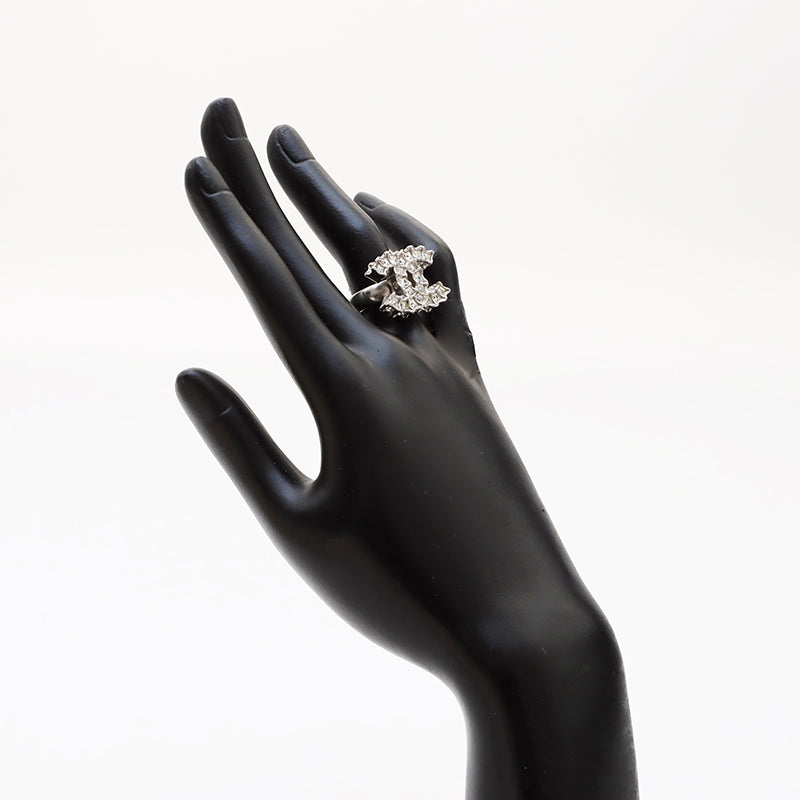 シャネルリング シャネル CHANEL B11C ココマーク ラインストーン リング・指輪