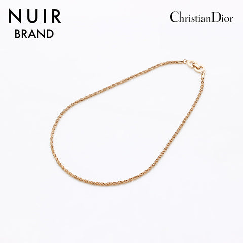 クリスチャンディオール Christian Dior ビンテージ　 ネックレス ゴールド WS9582