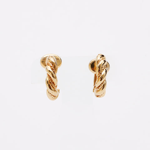 克里斯蒂安·迪奥（Christian Dior）复古耳环金黄金WS9587