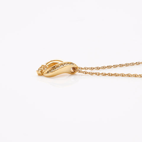 基督教Dior复古水钻项链金WS9589