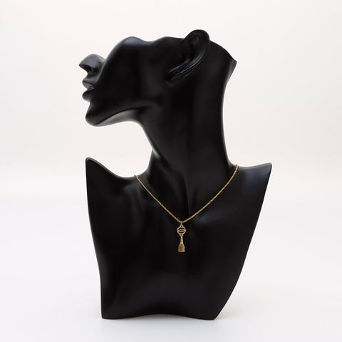 基督教Dior老式CD徽标项链金WS9592