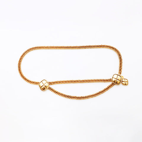 CHANEL 1981-1985 belt gold WS9595