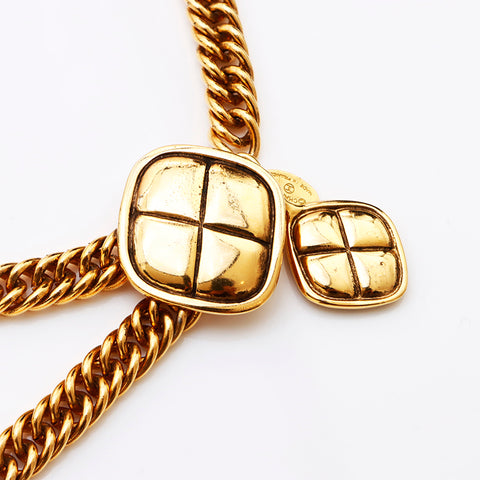 CHANEL 1981-1985 belt gold WS9595